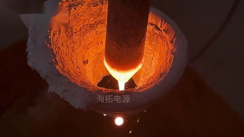 40KW的超高频绿巨人网站入口加热设备，频率800Khz，用于加热滴熔淬火热处理